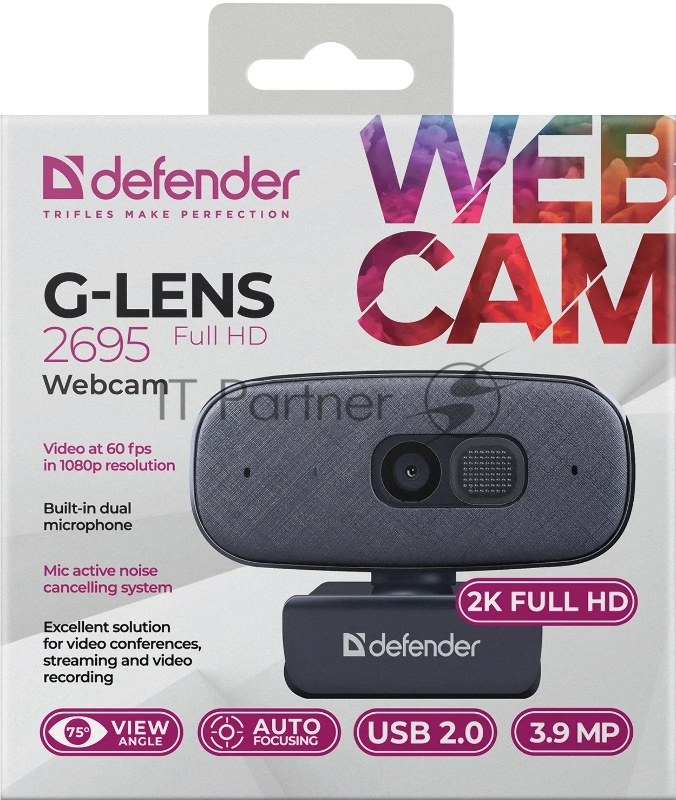 Веб-камера DEFENDER 63195 G-LENS 2695 FULLHD