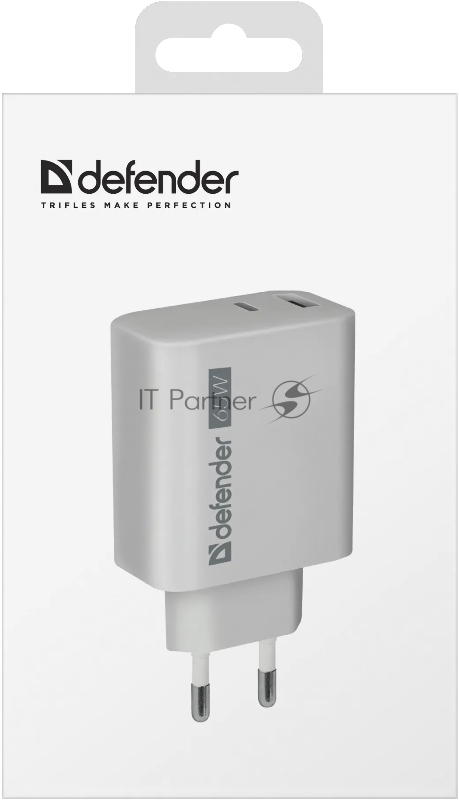Зарядное устройство DEFENDER UPA-165 USB A+C 65W 83582