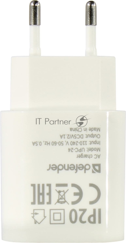 Зарядное устройство DEFENDER UPC-24 2XUSB 5V/2.1A 83679