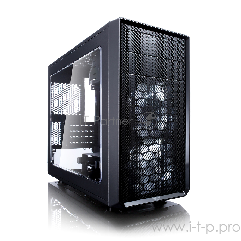 Корпус Minitower Fractal Design Focus Mini FD-CA-FOCUS-MINI-BK-W, mATX, черный (без БП)