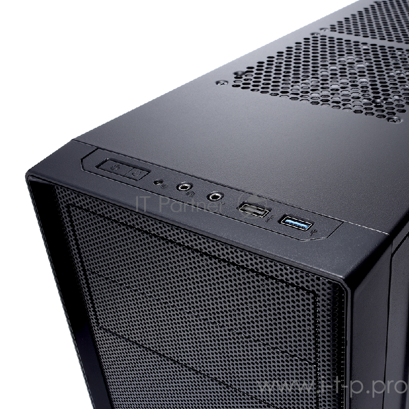 Корпус Minitower Fractal Design Focus Mini FD-CA-FOCUS-MINI-BK-W, mATX, черный (без БП)