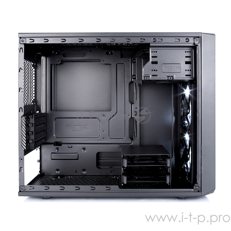 Корпус Minitower Fractal Design Focus Mini FD-CA-FOCUS-MINI-BK-W, mATX, черный (без БП)