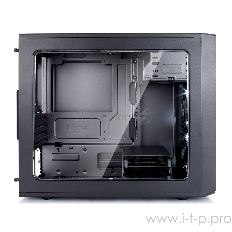 Корпус Minitower Fractal Design Focus Mini FD-CA-FOCUS-MINI-BK-W, mATX, черный (без БП)