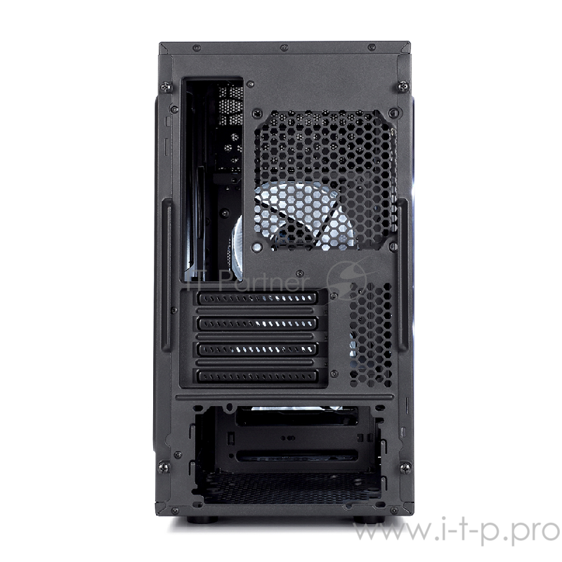Корпус Minitower Fractal Design Focus Mini FD-CA-FOCUS-MINI-BK-W, mATX, черный (без БП)