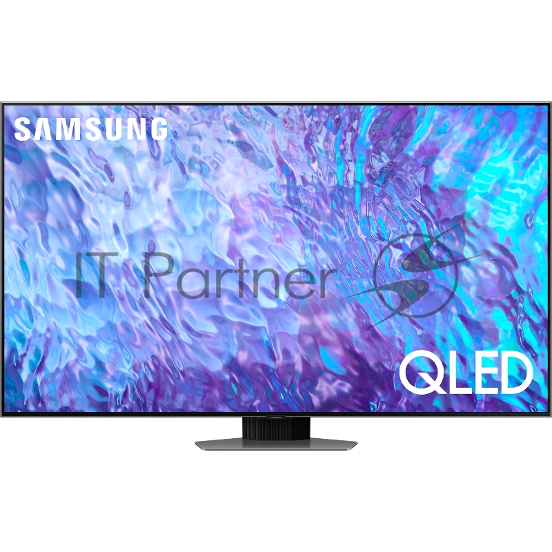 Телевизор QLED Samsung 75 QE75Q80CAUXCE Series 8 серебристый 4K Ultra HD 120Hz DVB-T2 DVB-C DVB-S2 USB WiFi Smart TV