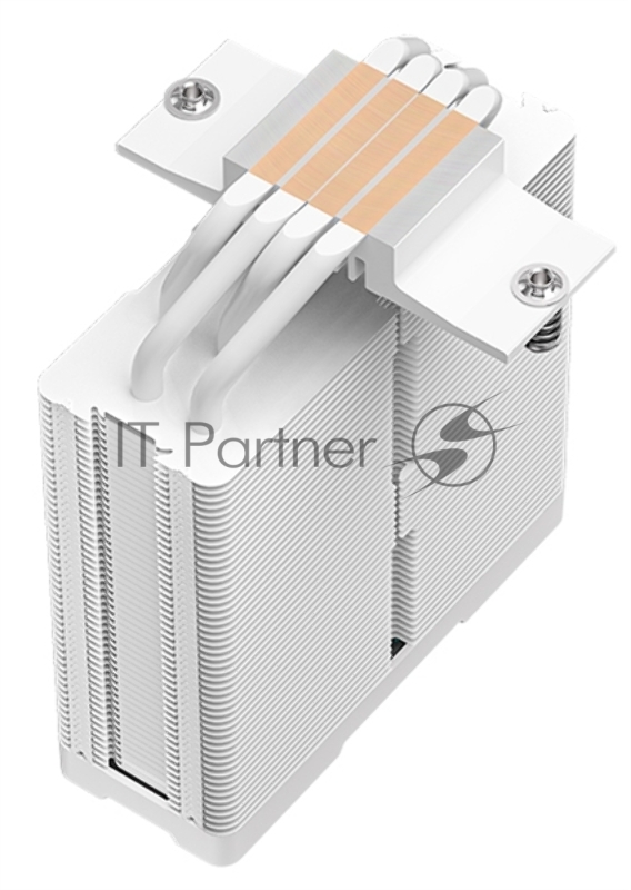 Кулер DEEPCOOL AG400 DIGITAL WH LGA1700/1200/115X/AM5/AM4 (9шт/кор, TDP 220W, PWM, Fan 120mm, 4 тепл. трубки, черный) RET