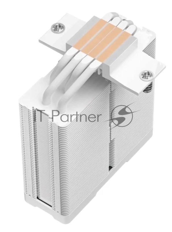 Кулер DEEPCOOL AG400 DIGITAL WH LGA1700/1200/115X/AM5/AM4 (9шт/кор, TDP 220W, PWM, Fan 120mm, 4 тепл. трубки, черный) RET