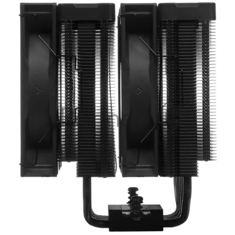 Кулер DEEPCOOL AG620 DIGITAL BK ARGB LGA1700/1200/115X/AM5/AM4 (8шт/кор, TDP 260W, PWM, DUAL Fan 120mm, 6 тепл. трубок, черный) RET