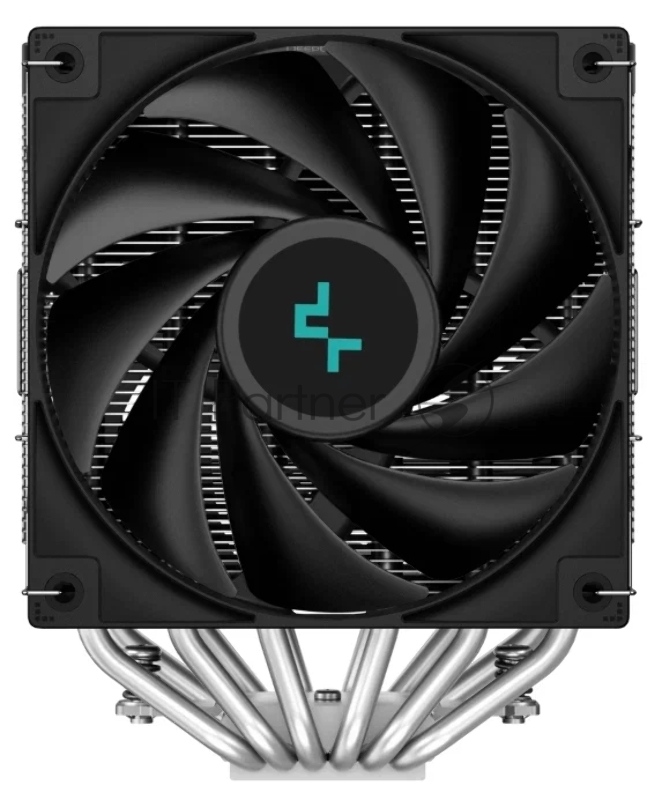 Кулер DEEPCOOL AG620 DIGITAL LGA1700/1200/115X/AM5/AM4 (8шт/кор, TDP 260W, PWM, DUAL Fan 120mm, 6 тепл. трубок, черный) RET