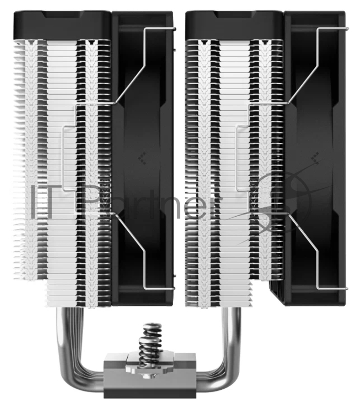 Кулер DEEPCOOL AG620 DIGITAL LGA1700/1200/115X/AM5/AM4 (8шт/кор, TDP 260W, PWM, DUAL Fan 120mm, 6 тепл. трубок, черный) RET
