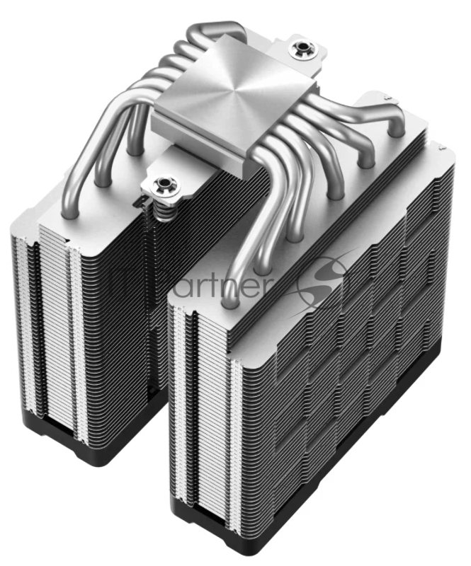 Кулер DEEPCOOL AG620 DIGITAL LGA1700/1200/115X/AM5/AM4 (8шт/кор, TDP 260W, PWM, DUAL Fan 120mm, 6 тепл. трубок, черный) RET