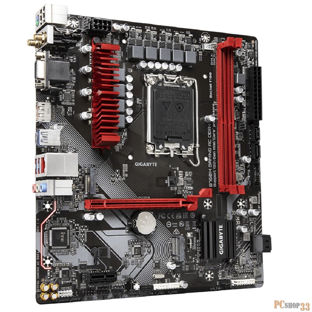 Материнская плата Gigabyte B760M GAMING AC DDR4 Soc-1700 Intel B760 2xDDR4 mATX AC`97 8ch(7.1) 2.5Gg RAID+VGA+HDMI+DP