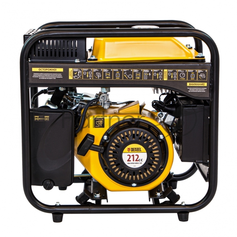 Denzel Генератор инверторный GT-3500iF, 3,5 кВт, 230 В, бак 5 л, открытый корпус 94705