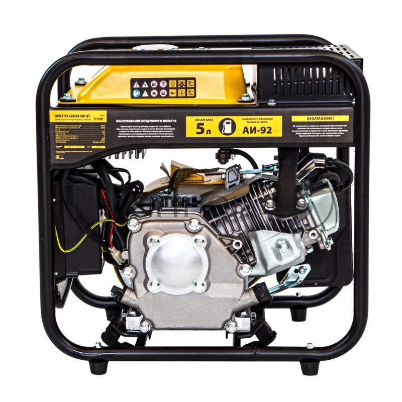 Denzel Генератор инверторный GT-3500iF, 3,5 кВт, 230 В, бак 5 л, открытый корпус 94705