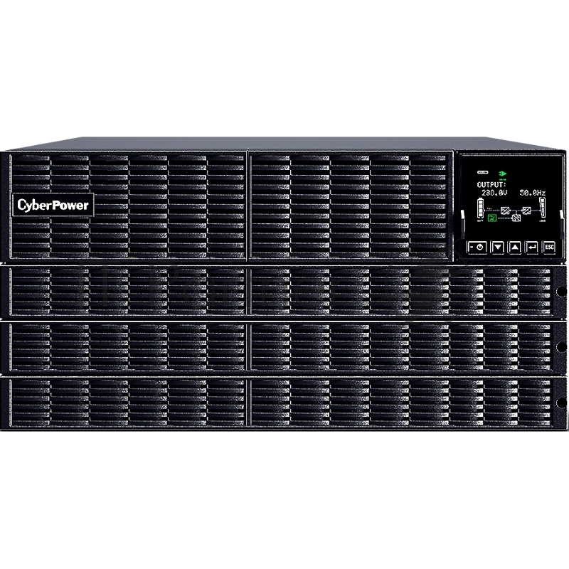 Источник бесперебойного питания CyberPower OLS10KERT5U Online 10000VA/10000W USB/RS-232/Dry/EPO/SNMP/CloudC IEC С13, 4 IEC C19, terminal block)/bat.detect./МВ NEW