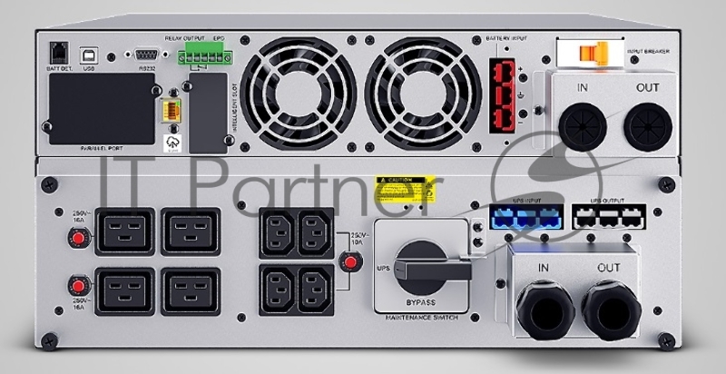 Источник бесперебойного питания CyberPower OLS10KERT5U Online 10000VA/10000W USB/RS-232/Dry/EPO/SNMP/CloudC IEC С13, 4 IEC C19, terminal block)/bat.detect./МВ NEW