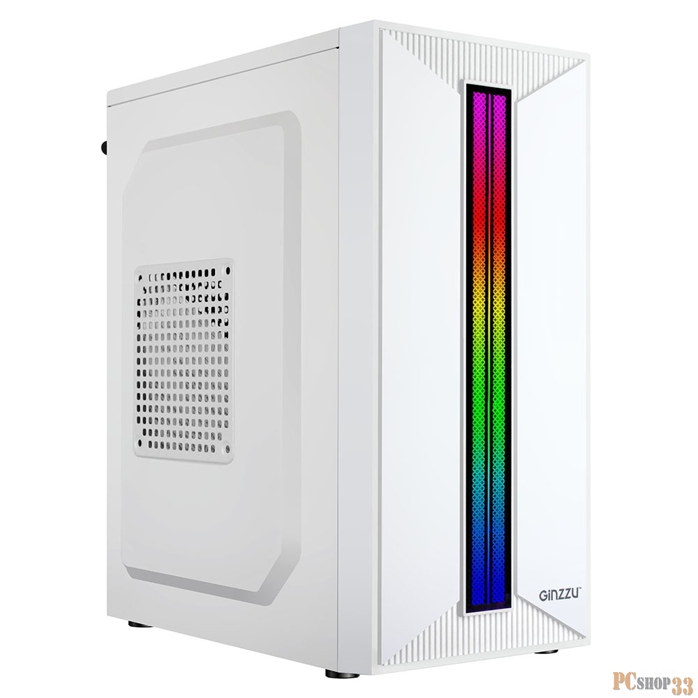 Корпус компьютерный Ginzzu B380 2*USB 2.0,AU RGB