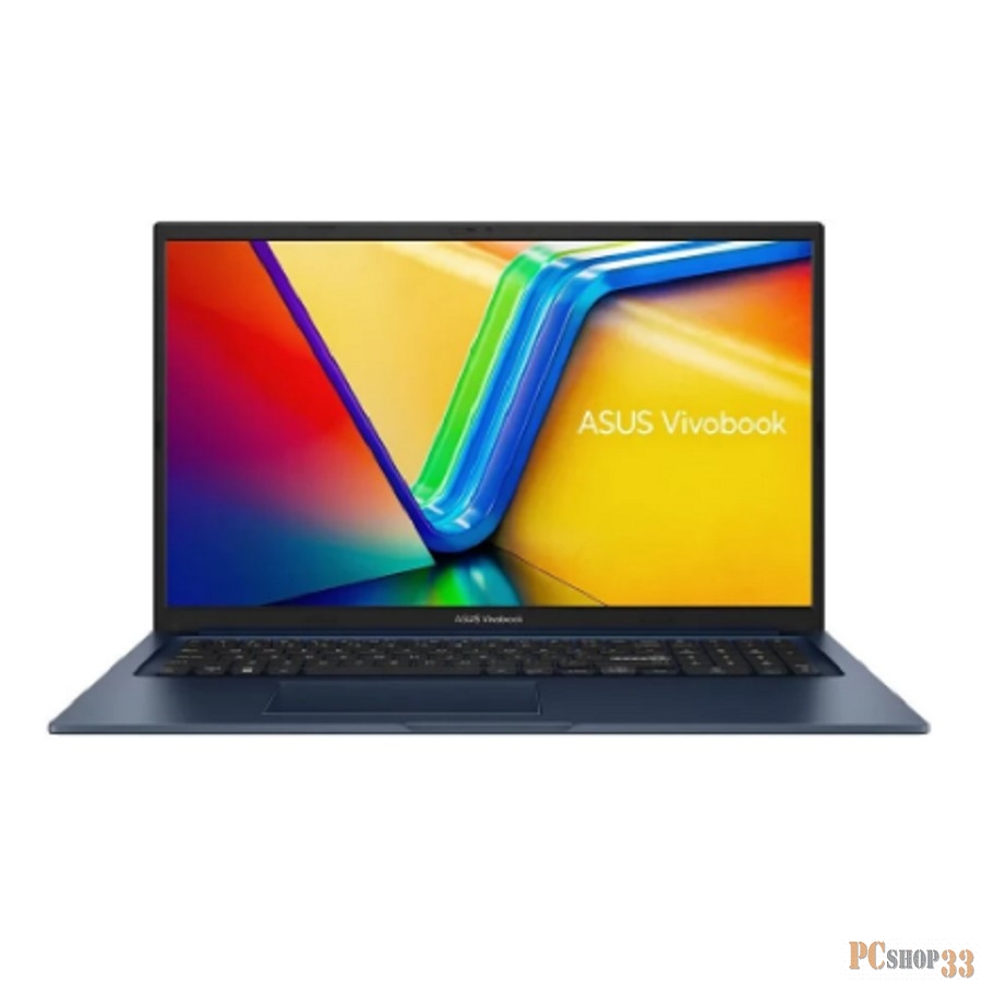 Ноутбук Asus VivoBook 17X X1704ZA-AU342 Core i7 1255U 16Gb SSD512Gb Intel Iris Xe graphics 17.3 IPS FHD (1920x1080) noOS blue WiFi BT Cam (90NB10F2-M00DE0)