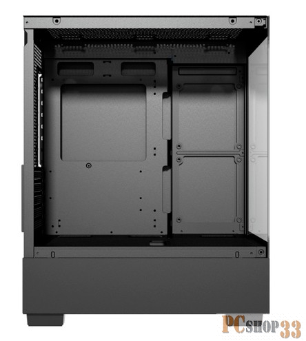 Корпус компьютерный Powercase Vision Micro M, Tempered Glass, чёрный, mATX (CVMMB-L0)