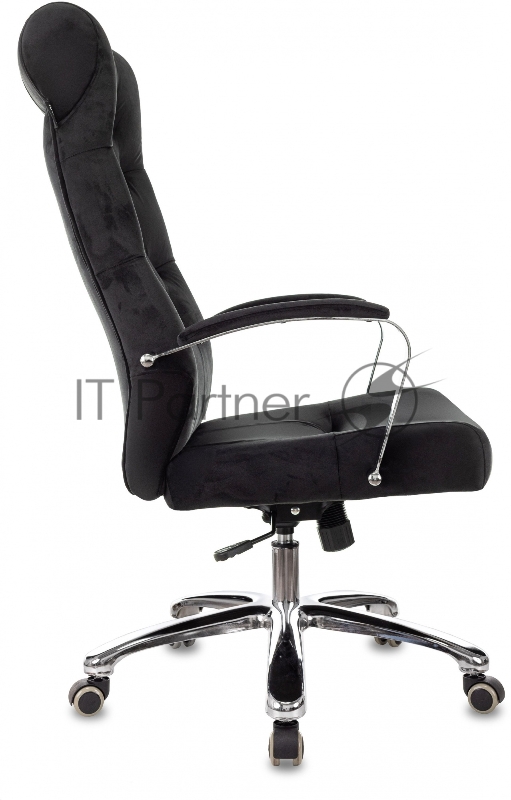 Кресло руководителя Бюрократ T-9928SL Fabric черный Italia Black крестов. металл хром