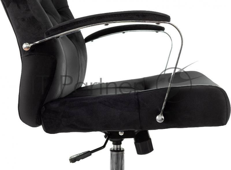 Кресло руководителя Бюрократ T-9928SL Fabric черный Italia Black крестов. металл хром