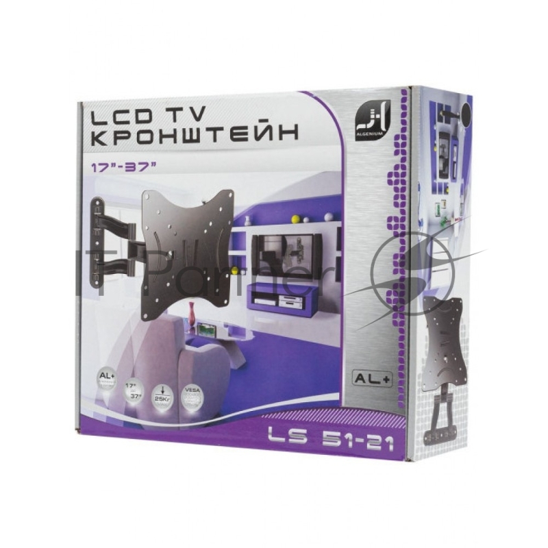 Кронштейн для LED/LCD телевизоров TRONE LS 51-21, черный, наклонно-поворотный