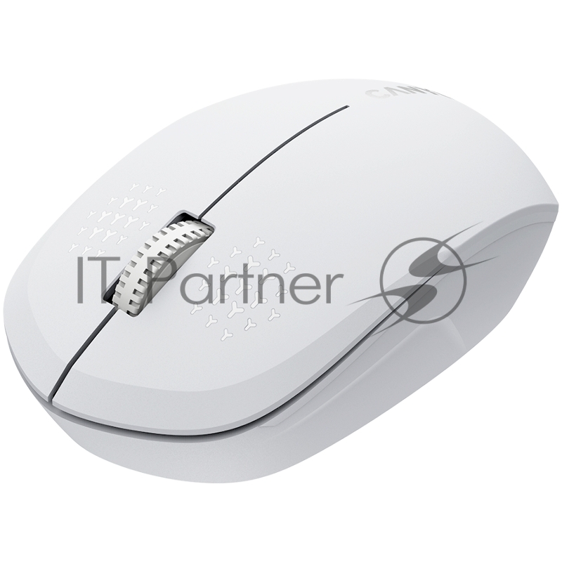 Мышь CANYON MW-04, Bluetooth Wireless optical mouse with 3 buttons, DPI 1200 , with1pc AA canyon turbo Alkaline battery,White, 103*61*38.5mm, 0.047kg