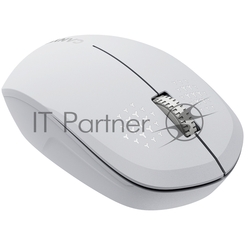 Мышь CANYON MW-04, Bluetooth Wireless optical mouse with 3 buttons, DPI 1200 , with1pc AA canyon turbo Alkaline battery,White, 103*61*38.5mm, 0.047kg
