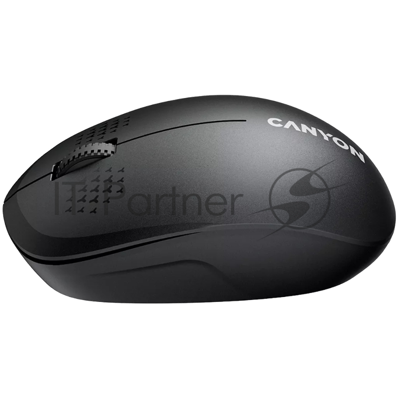 Мышь CANYON MW-04, Bluetooth Wireless optical mouse with 3 buttons, DPI 1200 , with1pc AA canyon turbo Alkaline battery,Black, 103*61*38.5mm, 0.047kg