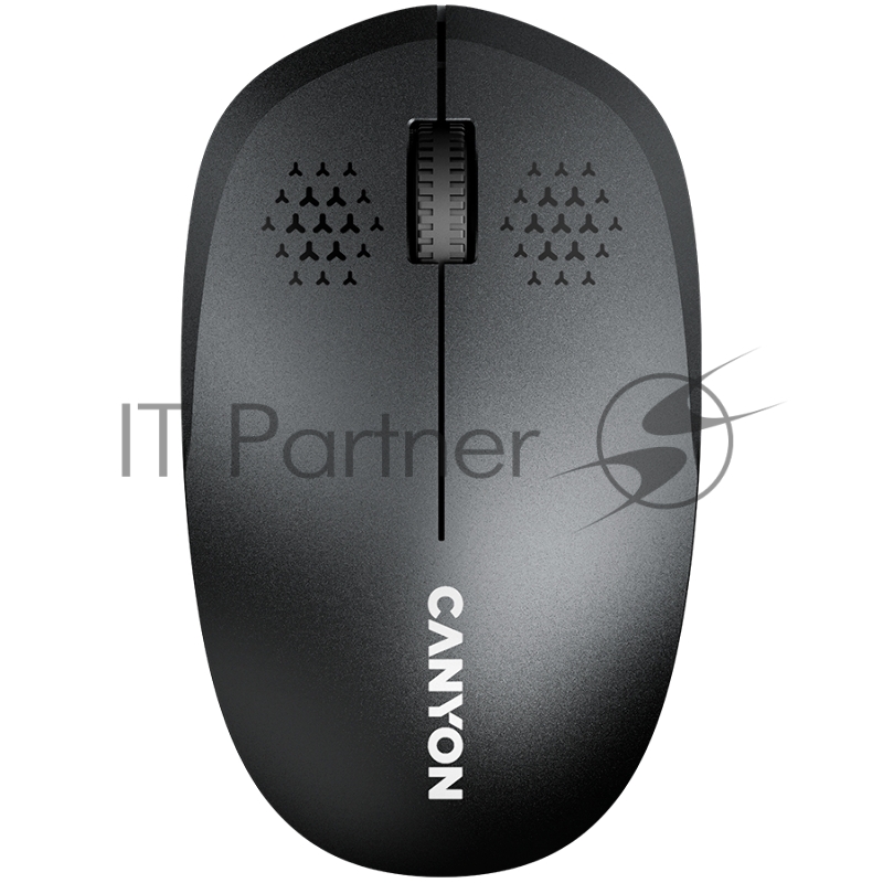 Мышь CANYON MW-04, Bluetooth Wireless optical mouse with 3 buttons, DPI 1200 , with1pc AA canyon turbo Alkaline battery,Black, 103*61*38.5mm, 0.047kg