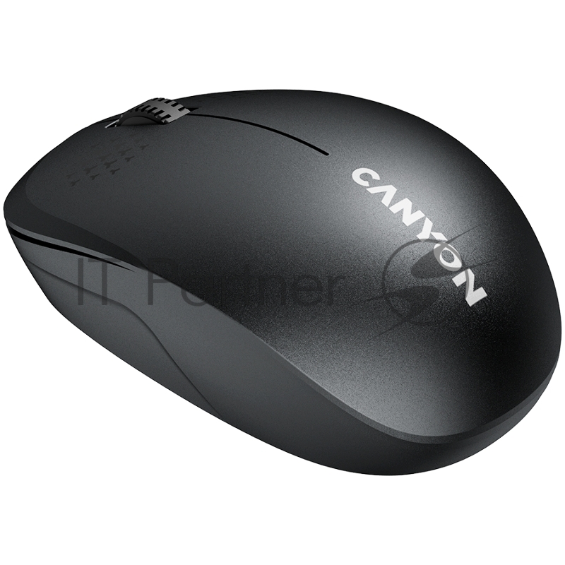 Мышь CANYON MW-04, Bluetooth Wireless optical mouse with 3 buttons, DPI 1200 , with1pc AA canyon turbo Alkaline battery,Black, 103*61*38.5mm, 0.047kg