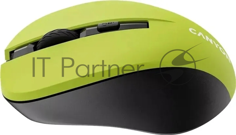 Мышь CANYON MW-1, Yellow 2.4GHz wireless optical mouse with 3 buttons, 800/1200/1600 DPI adjustable