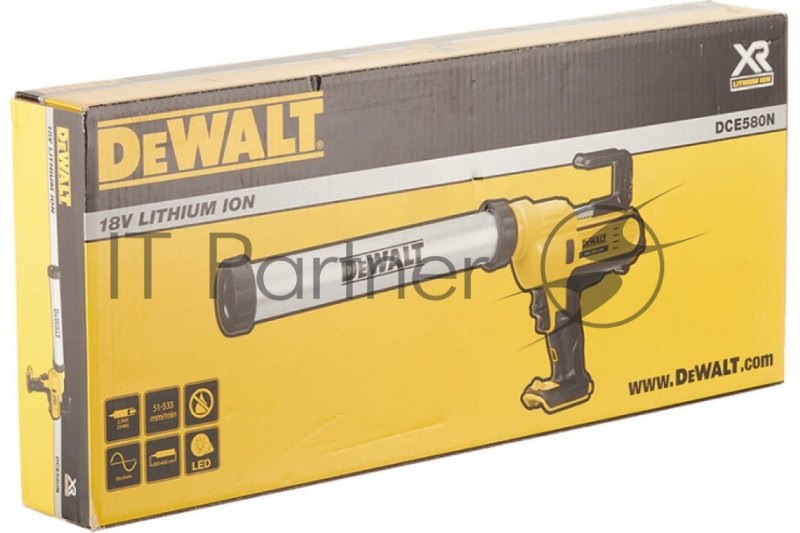 Пистолет для герметика DeWALT аккумуляторный DCE580N-XJ