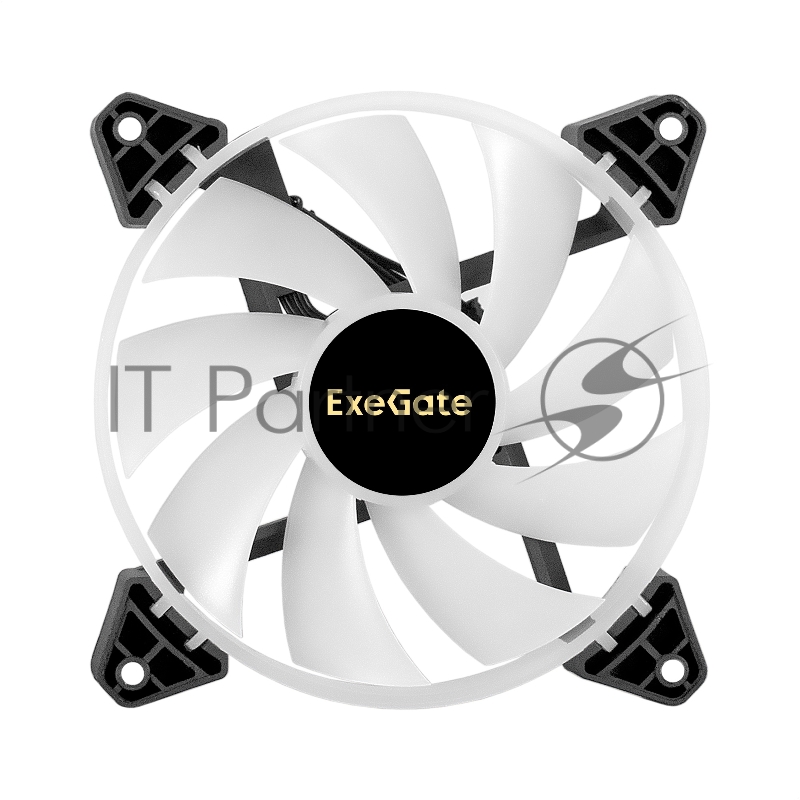 Вентилятор 12В DC с подсветкой ExeGate EX12025H6PYH-PWM.ARGB (120x120x25 мм, Hydraulic bearing (гидродинамический), 6pin, 1200RPM, ARGB подсветка, 33dBA)