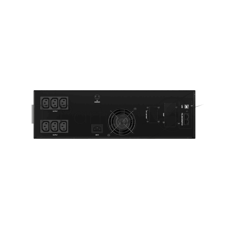 Линейно-интерактивный ИБП ДКС серии Info Rackmount Pro, 2000 ВА/1600 Вт,1/1, USB, RJ45, 6xIEC C13, Rack 3U, SNMP/AS400 slot, 3x9Aч