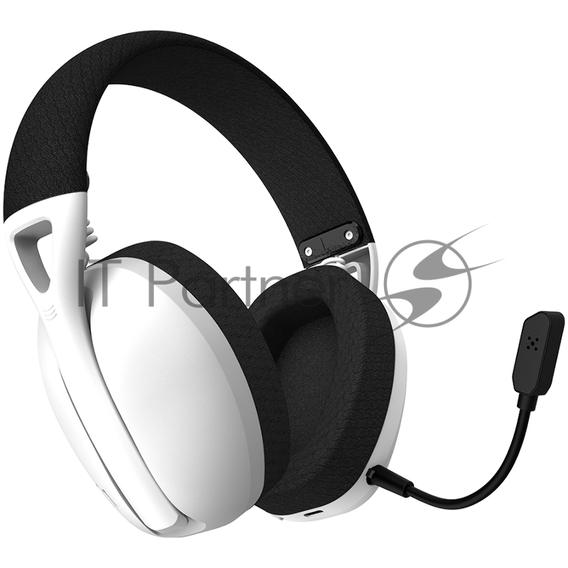 Гарнитура CANYON Ego GH-13, Gaming BT headset, +virtual 7.1 support in 2.4G mode, with chipset BK3288X, BT version 5.2, cable 1.8M, size: 198x184x79mm, White