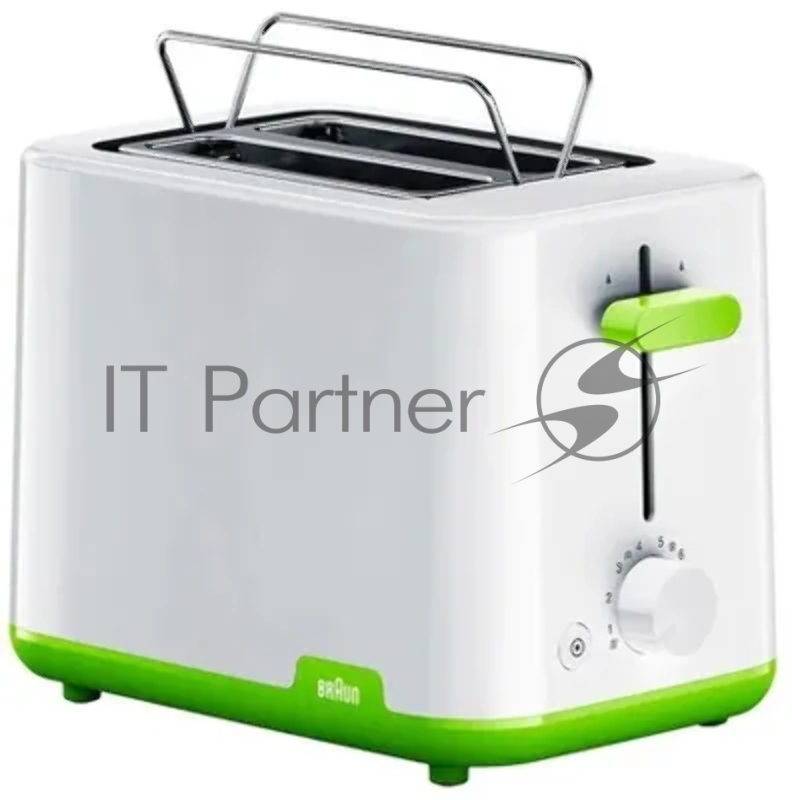 Тостер Braun HT1010GR 900Вт белый/зеленый