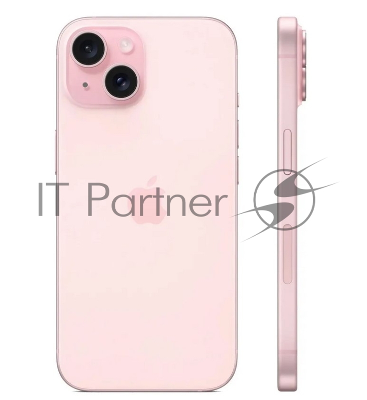 Смартфон Apple A3090 iPhone 15 128Gb розовый моноблок 3G 4G 1Sim 6.1 1179x2556 iOS 17 48Mpix 802.11 a/b/g/n/ac/ax NFC GPS GSM900/1800 TouchSc Protect
