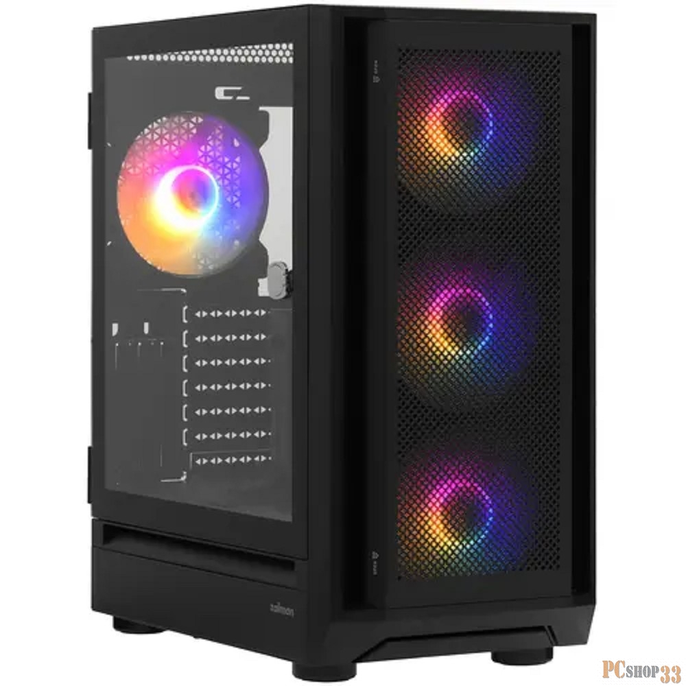 Корпус ZALMAN i6, EATX, BLACK, FRONT MESH, WINDOW, 2x3.5, 3x2.5, 1xUSB2.0, 1xUSB3.0, 1xUSB Type C, FRONT 3x140mm RGB LED, REAR 1x140mm RGB LED