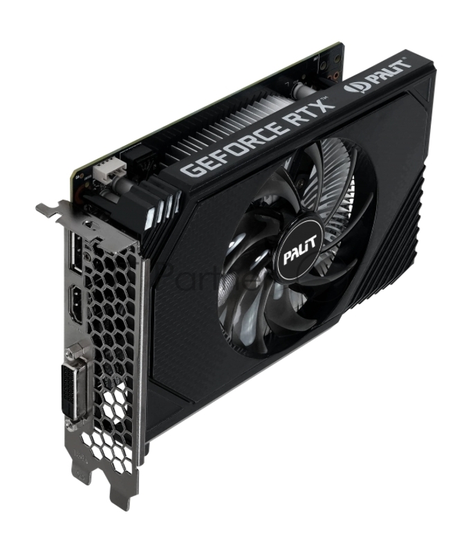 Видеокарта Palit RTX3050 STORMX NVIDIA GeForce RTX 3050 6Gb PCI-E 4.0 96bit GDDR6 1042/14000 DVIx1 HDMIx1 DPx1 HDCP Ret