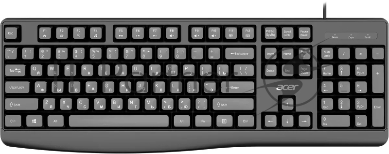 Клавиатура Acer OKW301 черный USB (ZL.KBDCC.01A)