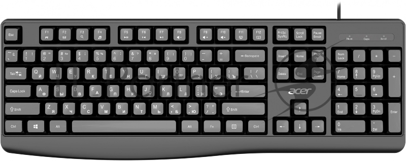 Клавиатура Acer OKW301 черный USB (ZL.KBDCC.01A)