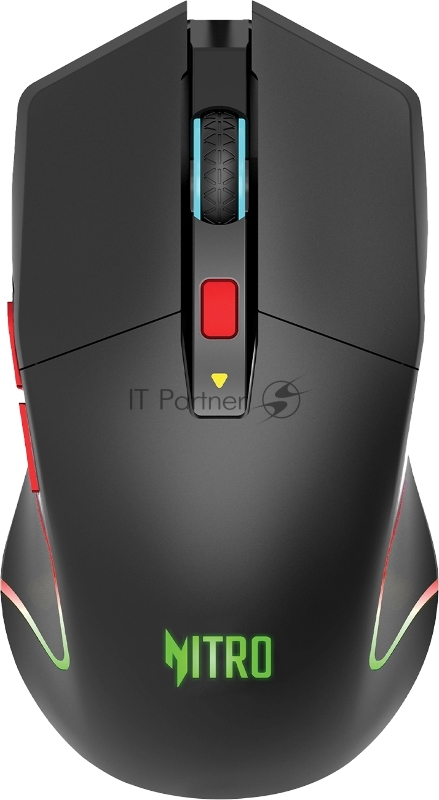 Мышь Acer Nitro OMR304 черный оптическая (3200dpi) беспроводная BT/Radio USB (6but)