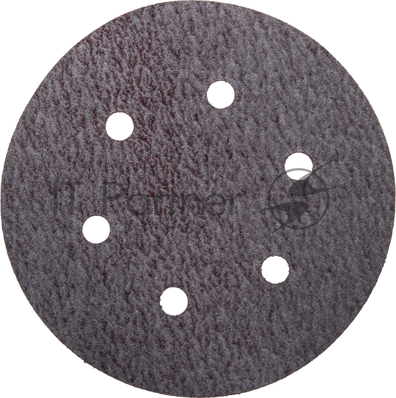 Круг шлифовальный URAGAN ″Универсальный с покрытием стеарата цинка″ на липучке, 6 отверстий, P180, 150мм, 50шт