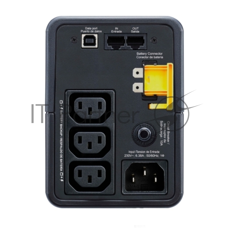 Источик бесперебойного питания APC Back-UPS 500VA/300W, 230V, 3xC13, USB, Data/DSL protect.,1 year warranty