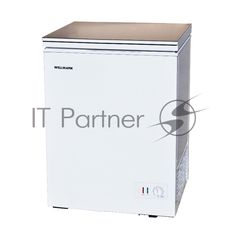 Морозильный ларь WILLMARK CF-120G ( 105л, до -24С, 1 корз. стекл.крышка, гар. 3года)