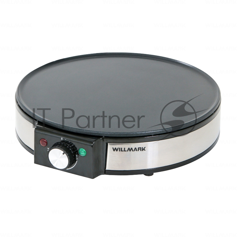 Блинница WILLMARK WCM-1230 (1200Вт, диаметр - 30см, антипригарная поверхность, регулятор темп.)