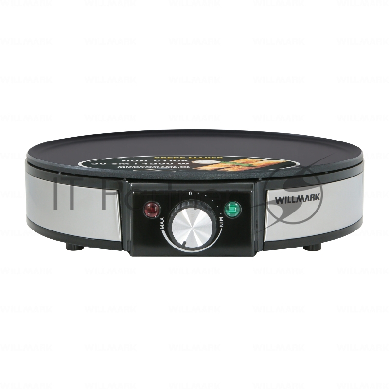 Блинница WILLMARK WCM-1230 (1200Вт, диаметр - 30см, антипригарная поверхность, регулятор темп.)