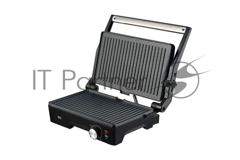 Электрический гриль BQ GR1006 Metallic-Black. Мощность:1800 Вт, Простое решение для удобной эксплуатации, Термоизолированная ручка для безопасного использования, Антипригарное покрытие, Крышка прибора открывается на 180 градусов увеличивая рабочую по