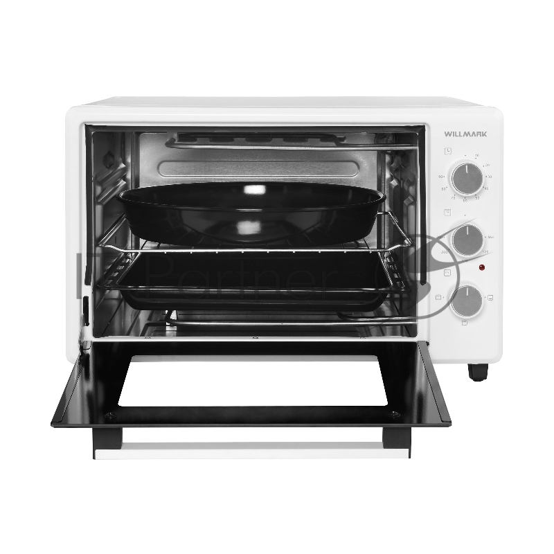 Мини-печь WILLMARK WOF-405W (40л,эмал.внутр.поверх,лампа,т бел., 1500Вт)
